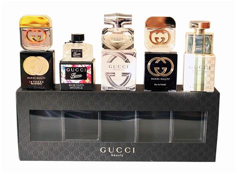 gucci miniatures perfume set|Gucci perfume mini set.